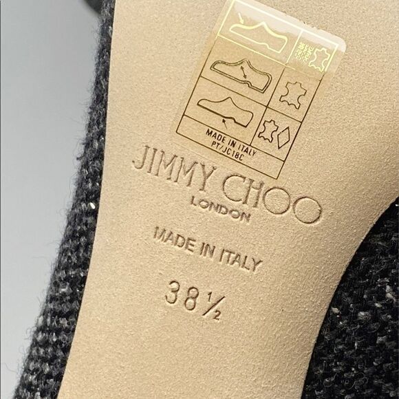Jimmy Choo Myan Tweed Ankle Boots size 38.5 - Picture 12 of 13